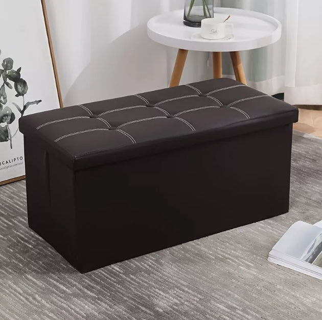Folding Storage Ottoman Bench (76 cm)