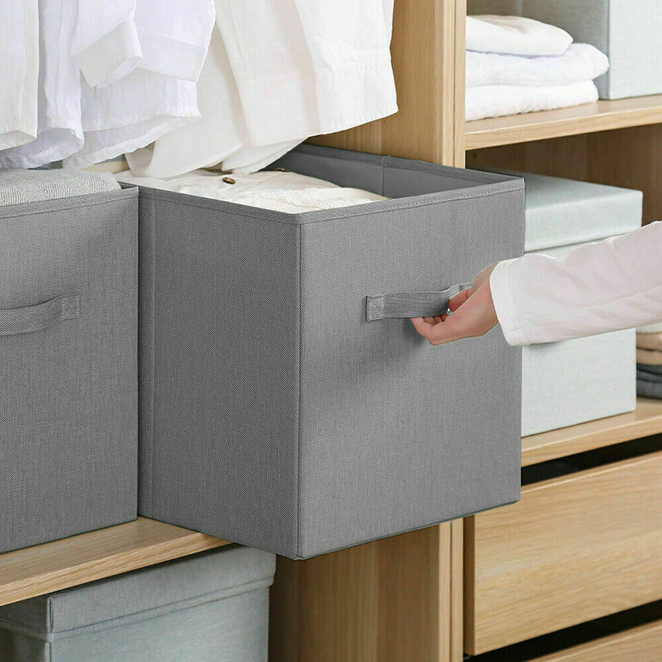 Foldable Fabric Storage Cubes (4-Pack)