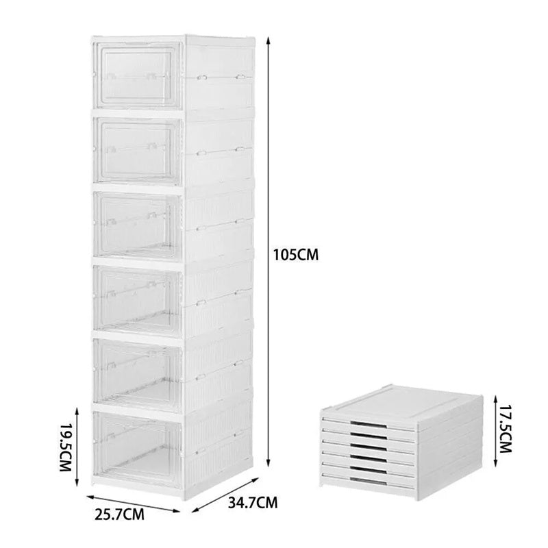 6-Tier Stackable Shoe Storage