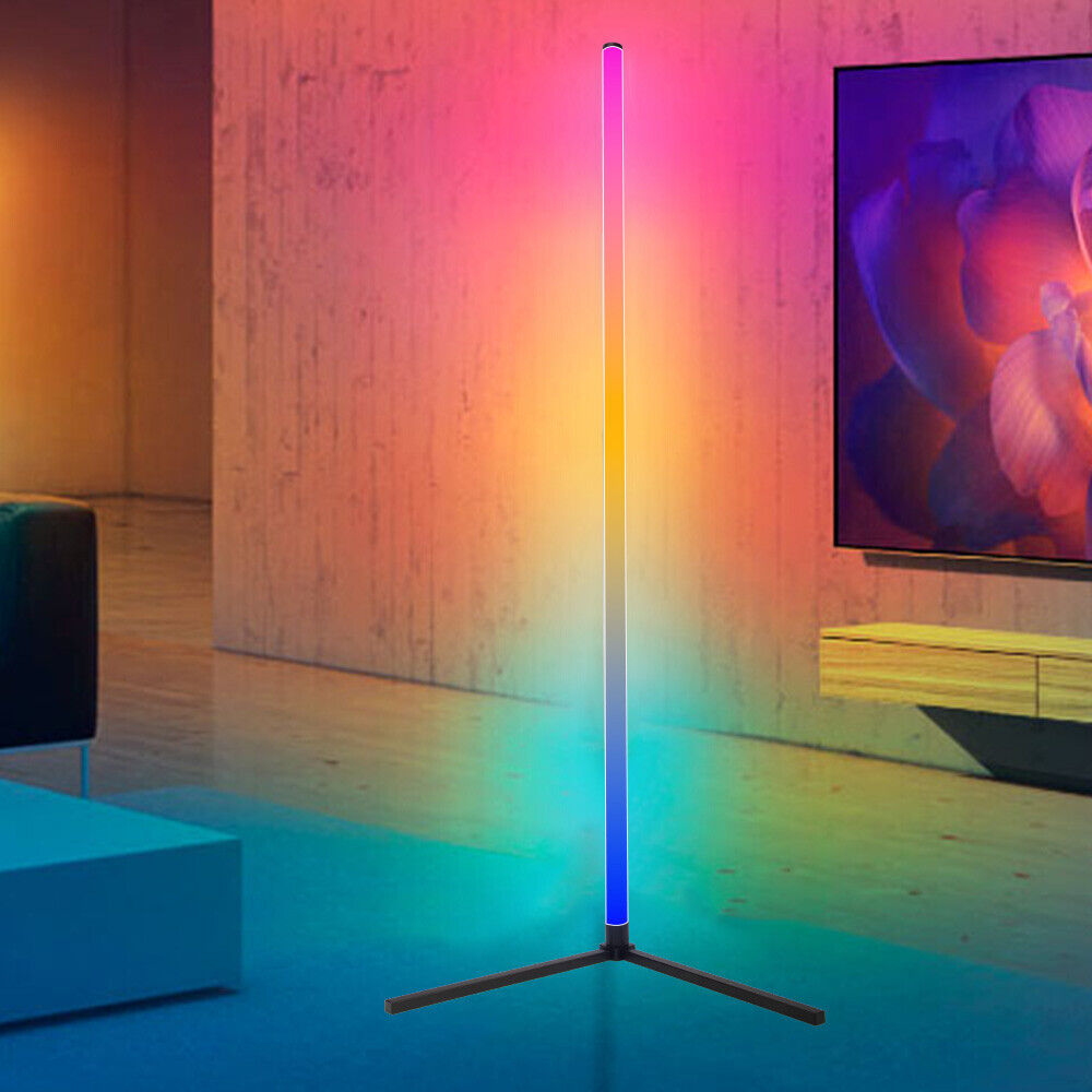 RGB LED Corner Floor Lamp