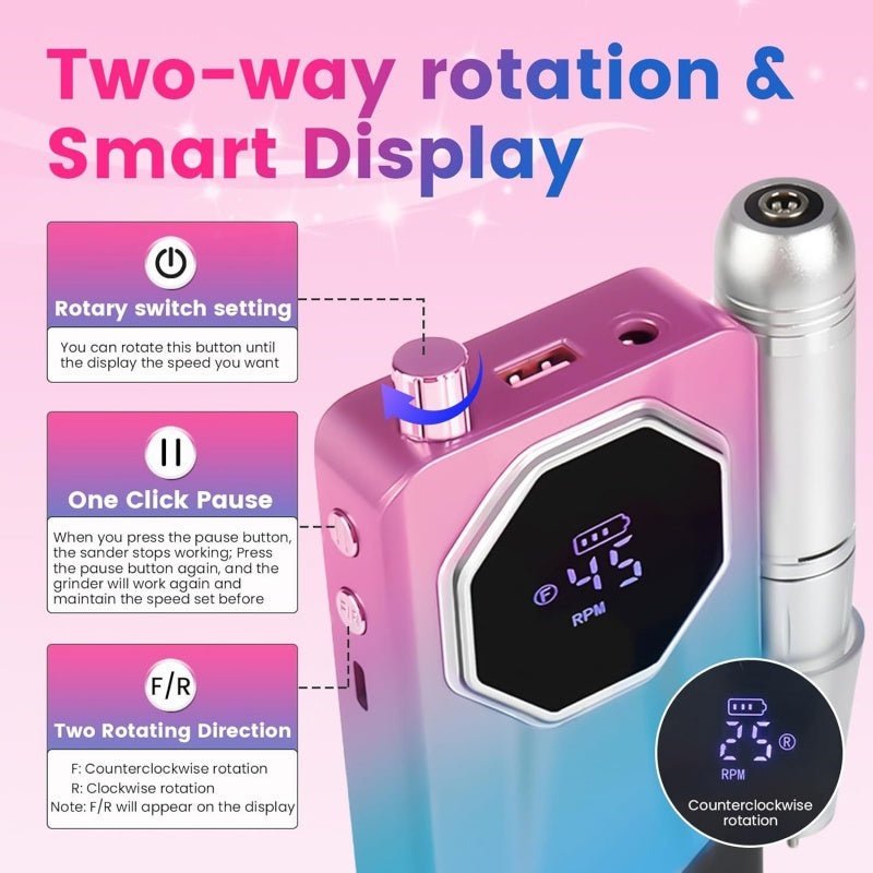 Rechargeable Electric Nail Drill