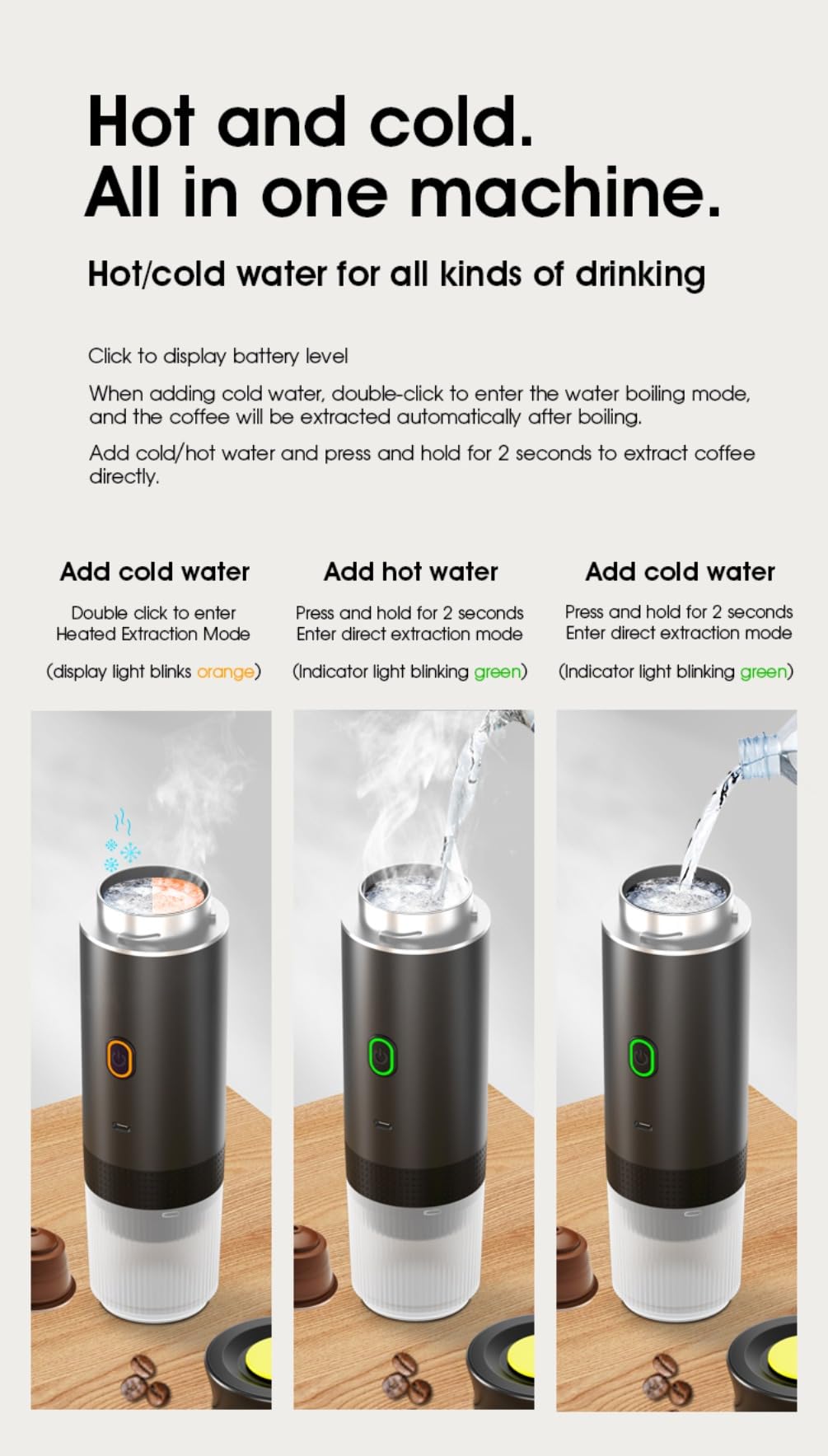 Hot and cold espresso