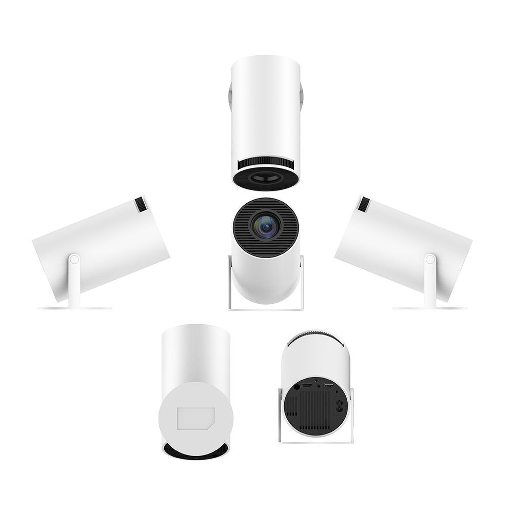 Portable smart mini projector from several angles