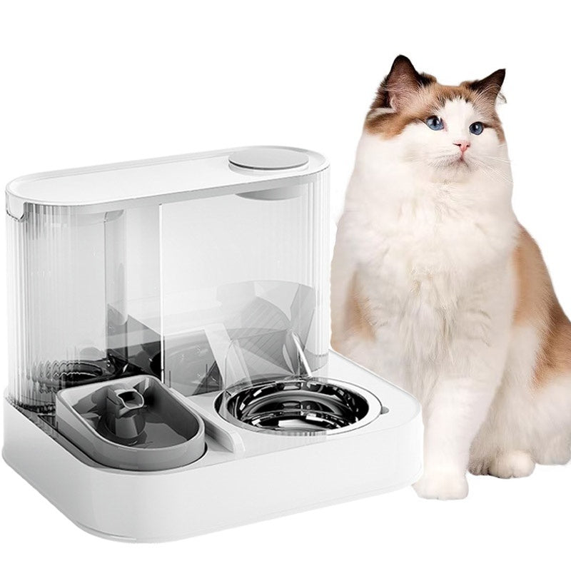 2-in-1 Automatic Pet Feeder & Water Dispenser