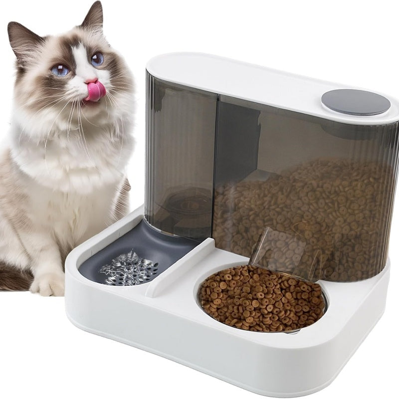 2-in-1 Automatic Pet Feeder & Water Dispenser