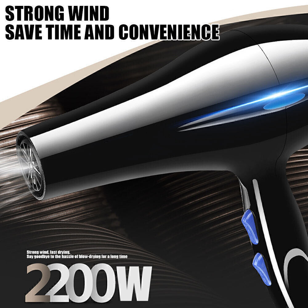 2200W Ionic Hair Dryer with Diffuser
