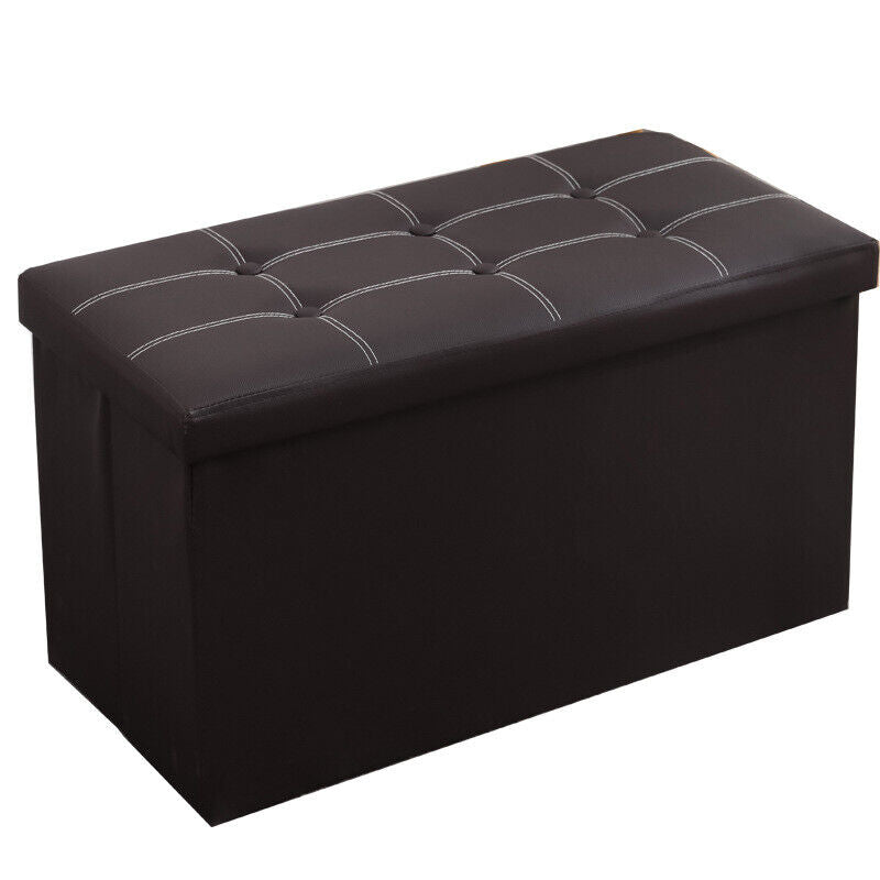 Folding Storage Ottoman Bench (76 cm)