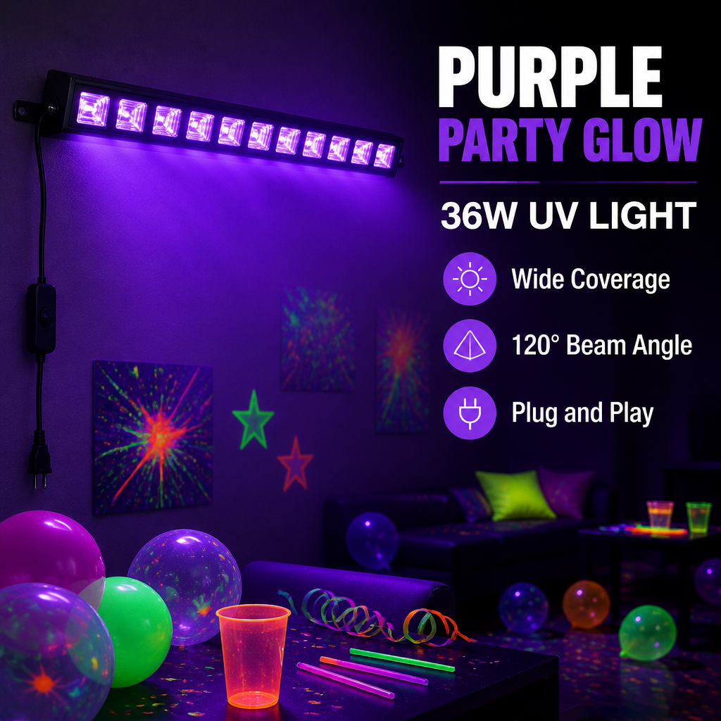 UV Blacklight LED Bar (36 W)