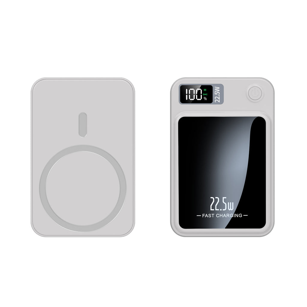Magnetic power bank front and back