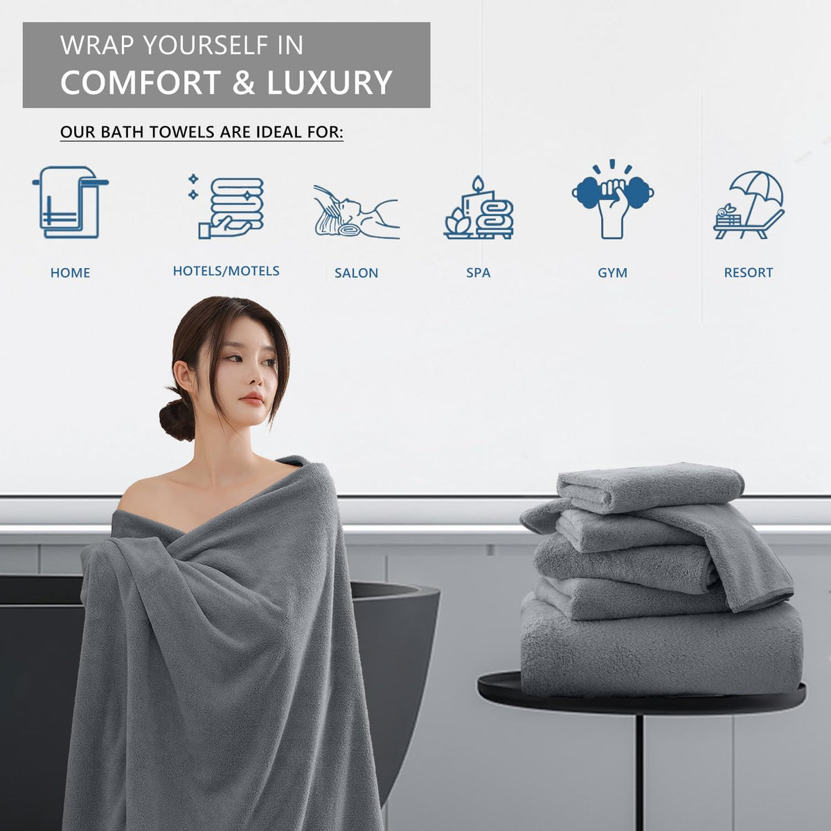 Soft towel features
