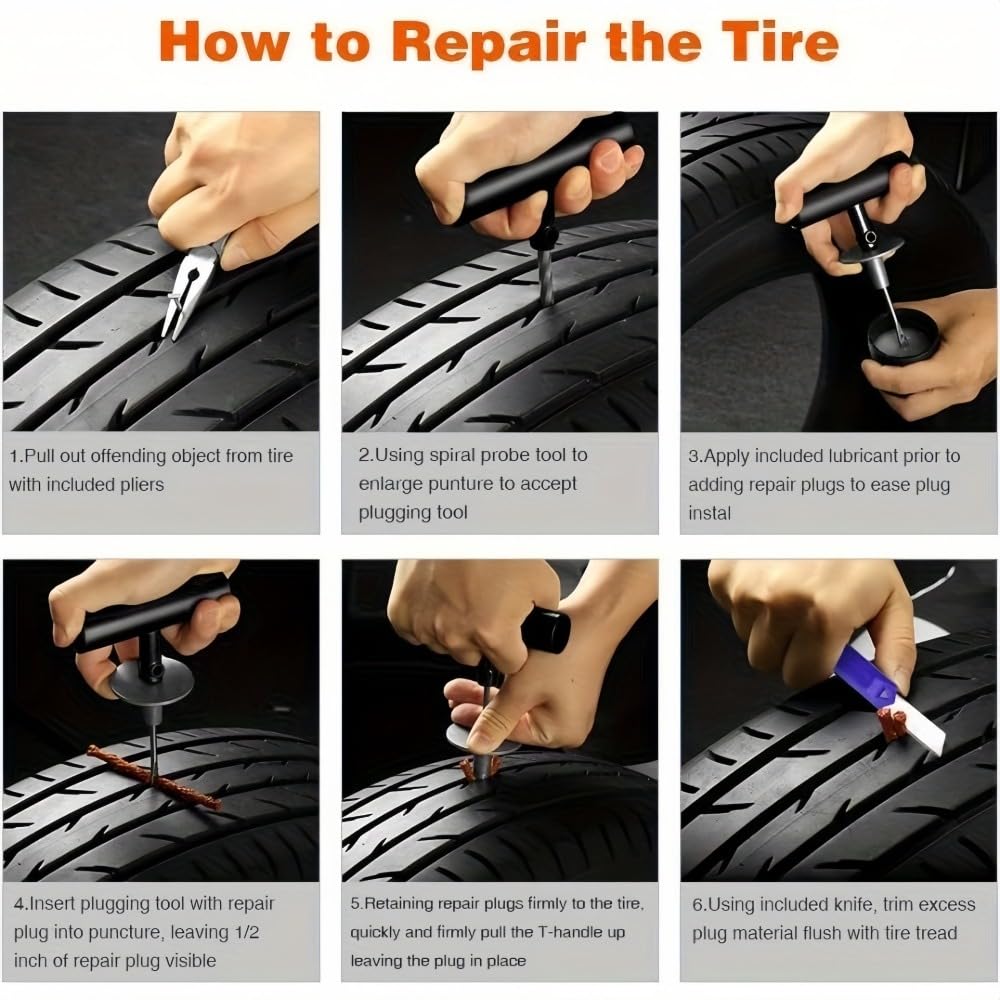 How to repair a tyre