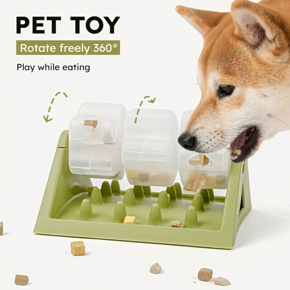 Rotating Puzzle Slow Feeder Bowl