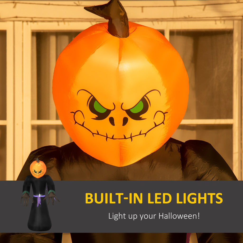 Giant Inflatable Pumpkin Ghost (2.1 m)