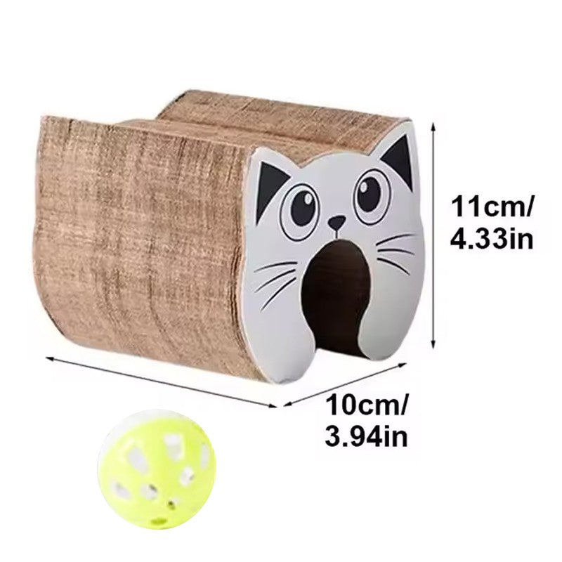 Interactive Cat Scratcher Tunnel