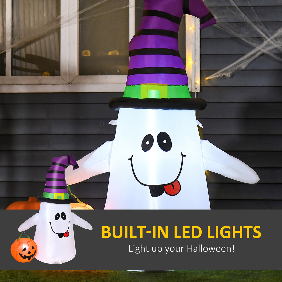 Inflatable Witch-Hat Ghost (1.2 m)