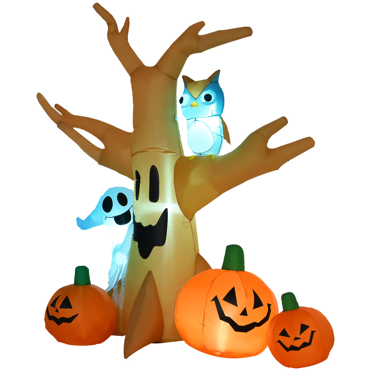 Inflatable Haunted Tree with Pumpkins (240 cm)
