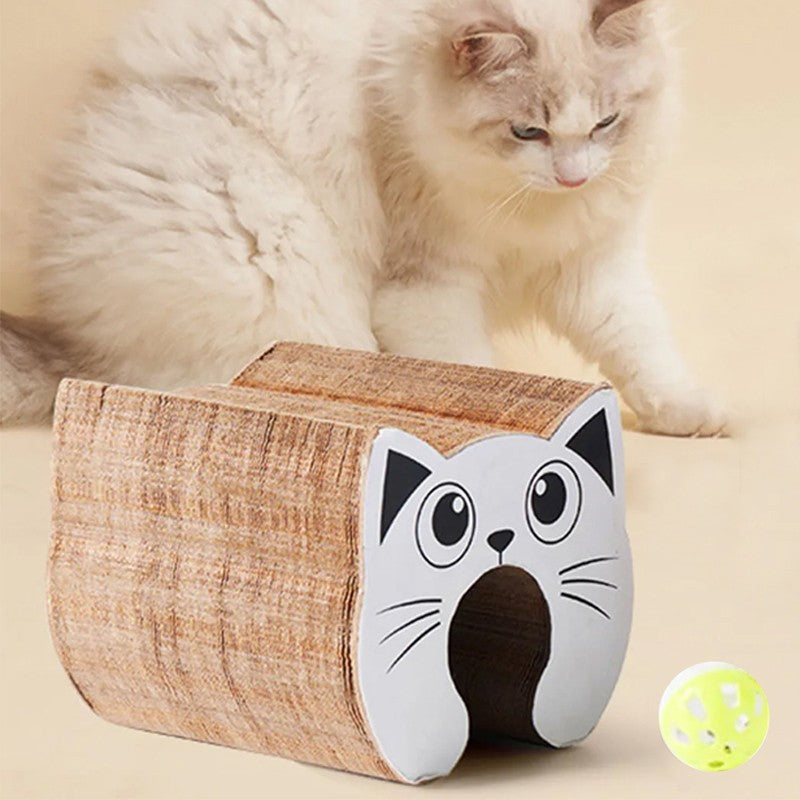 Interactive Cat Scratcher Tunnel