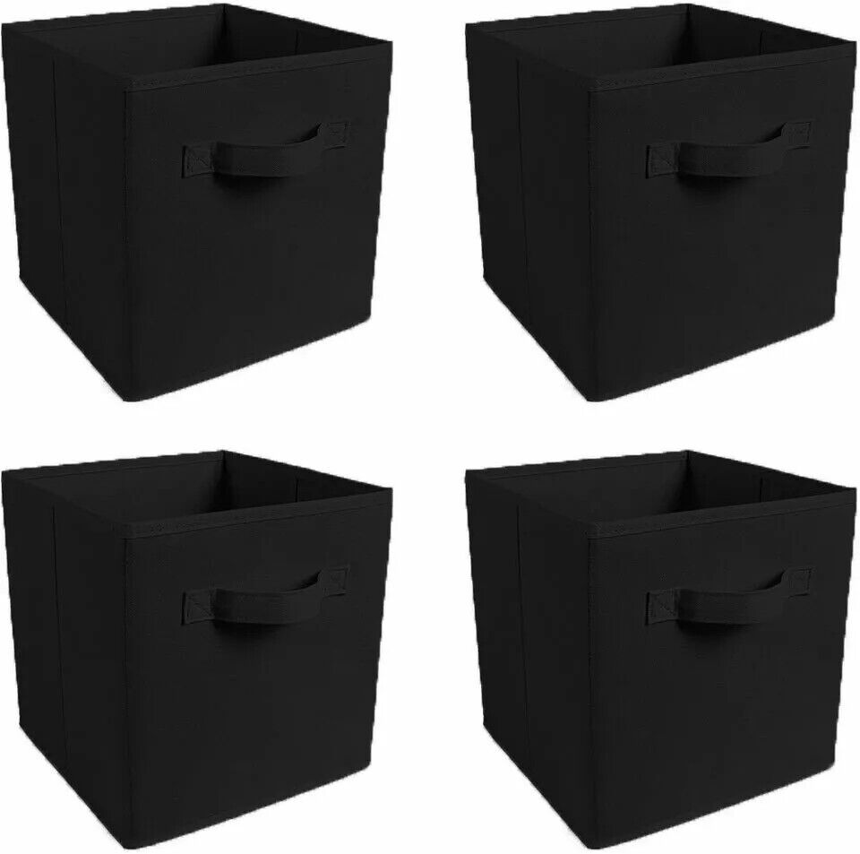 Foldable Fabric Storage Cubes (4-Pack)