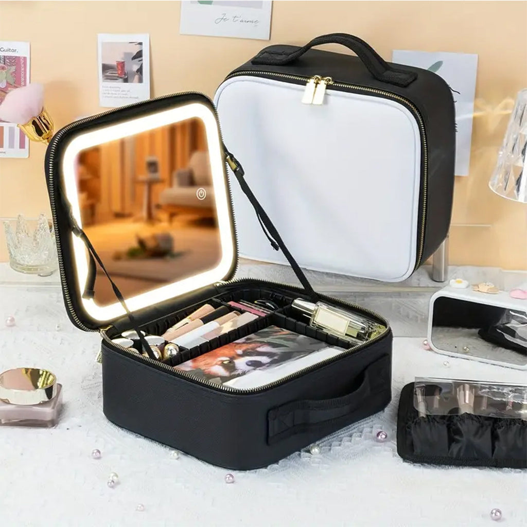 LED Mirror Makeup Case