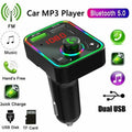 Bluetooth FM Transmitter & Car Charger (2-Pack)