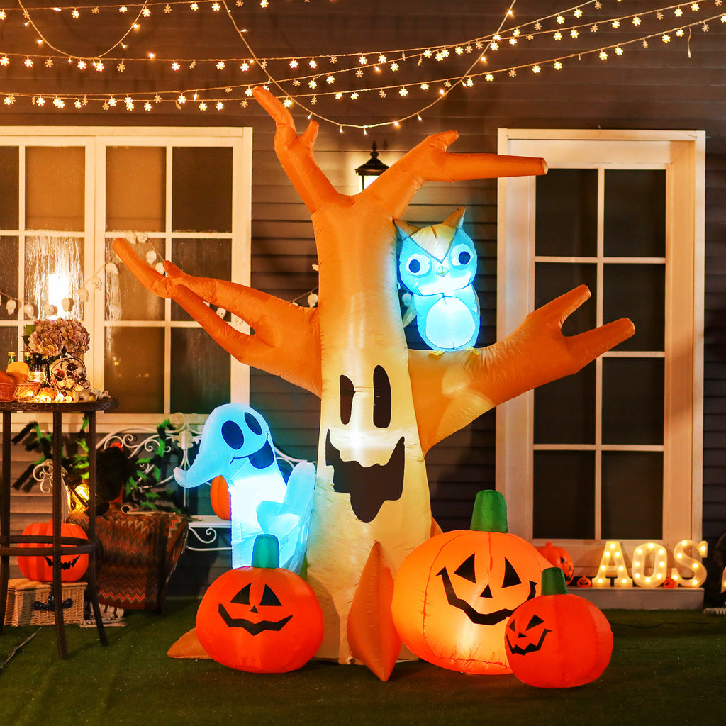 Inflatable Haunted Tree with Pumpkins (240 cm)